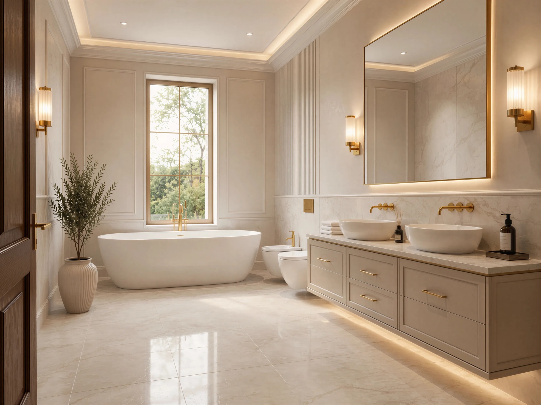Bagno della residenza Iris — render di progetto